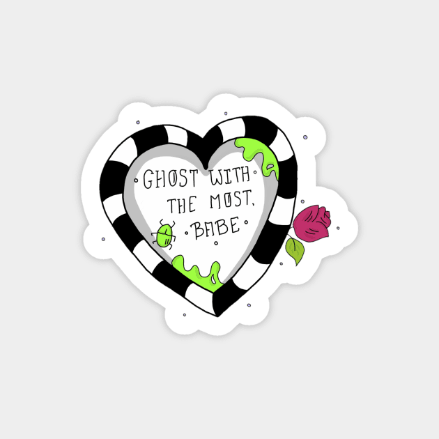 Ghost with the most, babe Beetlejuice Sticker by likeapeach